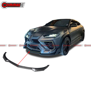 Splitter per labbro del paraurti anteriore stile Mansory in fibra di carbonio per Lamborghini Urus