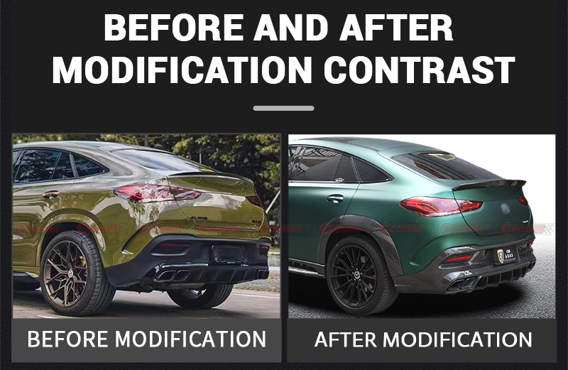 diffusore posteriore topcar per mercedes benz gle