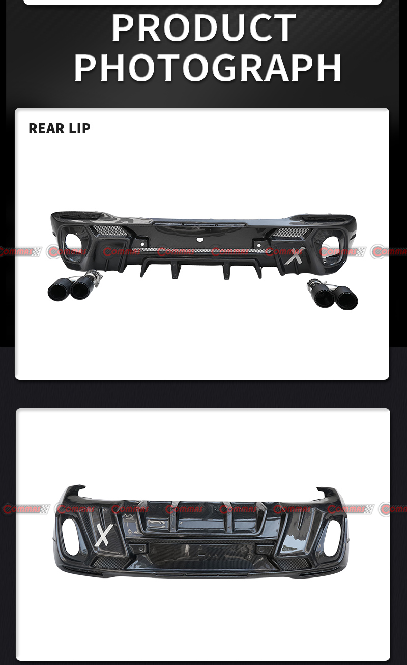 diffusore posteriore mercedes benz gle larte