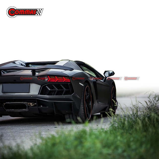  Ala Spoiier posteriore per auto in fibra di carbonio stile Revozport per Lamborghini Aventador Lp700