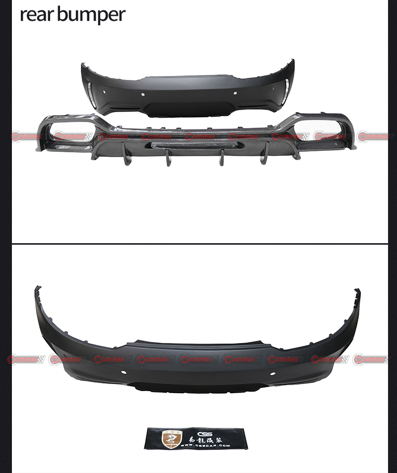 Diffusore posteriore stile pd mercedes benz amg gt