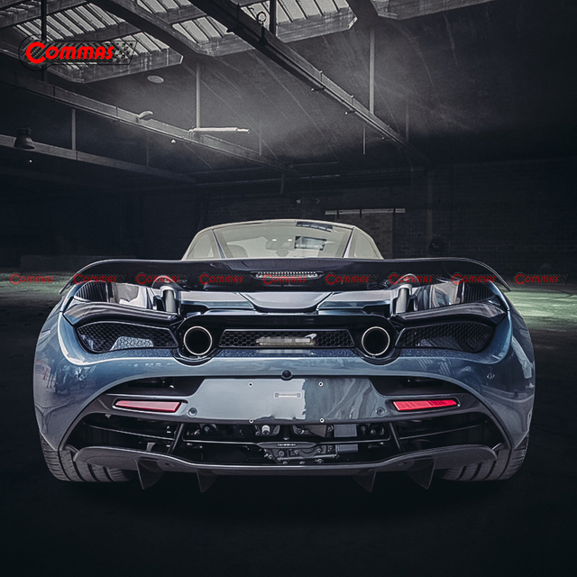 Ala spoiler posteriore a coda d'anatra in fibra di carbonio stile OEM per Mclaren 720S