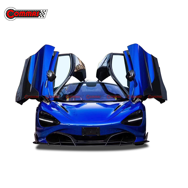 Labbro anteriore in fibra di carbonio stile Topcar per Mclaren 720S