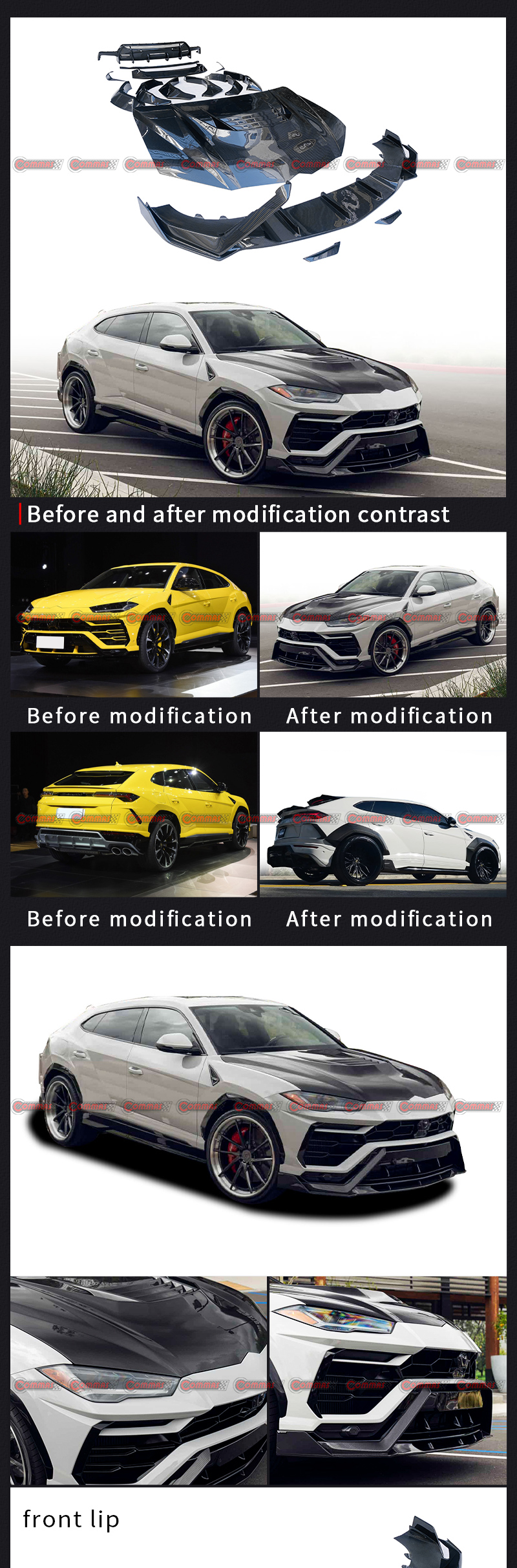 kit carrozzeria lambroghini urus vorsteiner