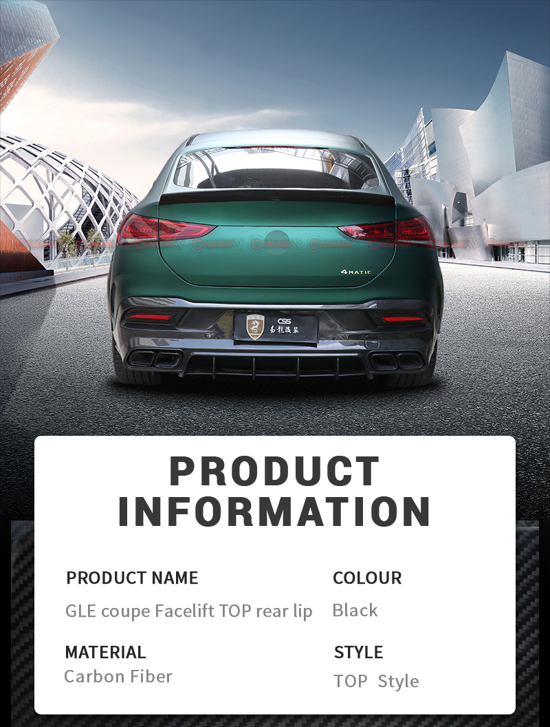 diffusore posteriore topcar per mercedes benz gle