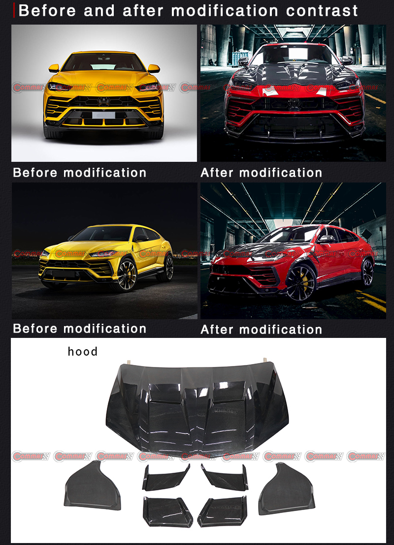 copertura motore stile topcar lambroghini urus