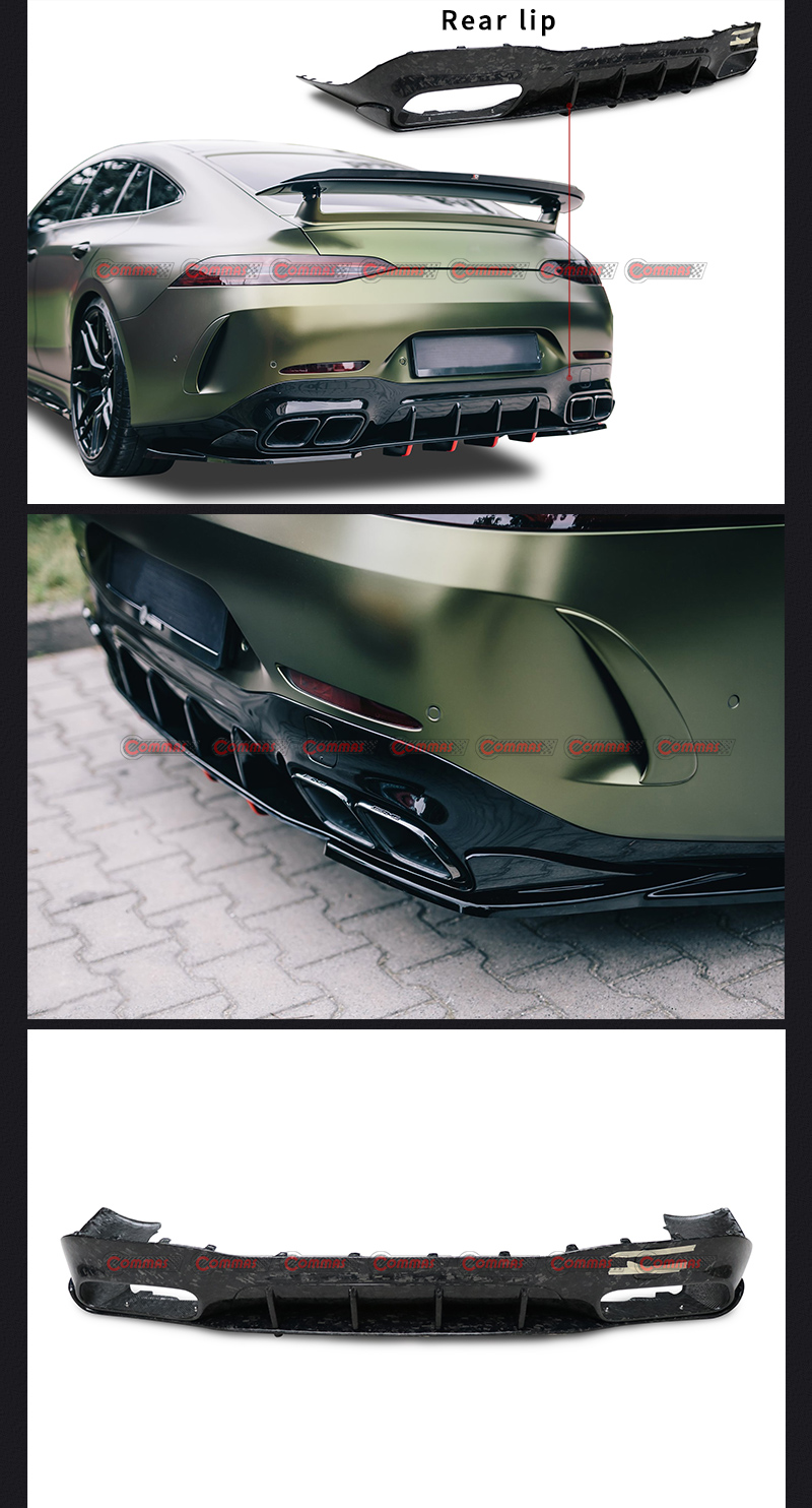 Diffusore posteriore mt style mercedes benz amg gt