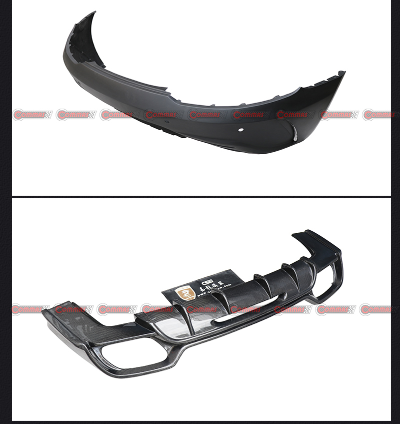 Diffusore posteriore stile pd mercedes benz amg gt