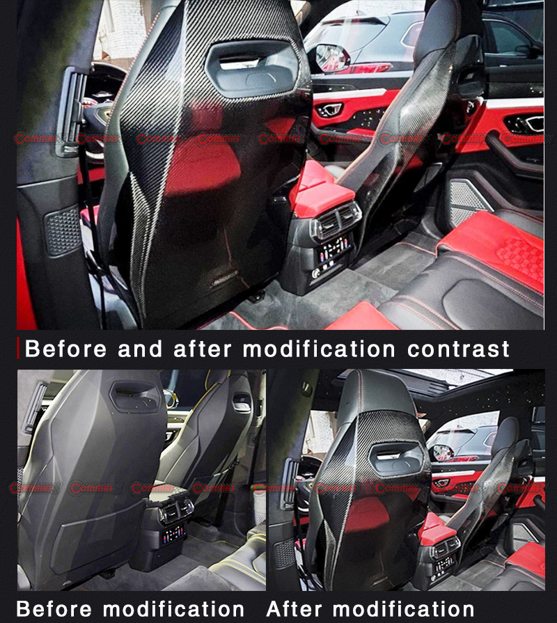 Per la copertura posteriore del sedile Lamborghini Urus